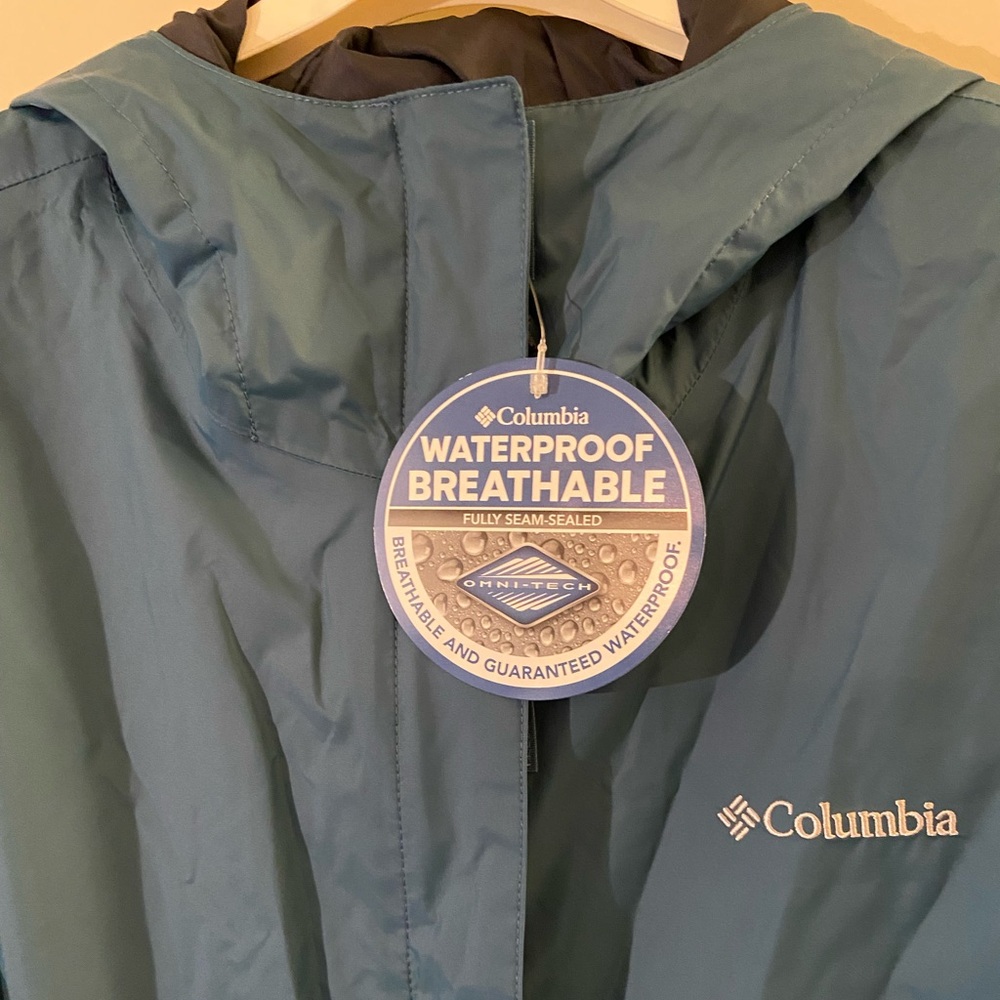 Columbia Women's Blue Raincoat - Picture 3 of 6